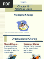 Nelson & Quick: Managing Change