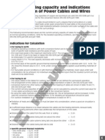 Calculating Cable Capacity and Power Wires