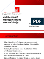 Airtel Channel Management and Channel Design: Presented By:-Madhav Talwar