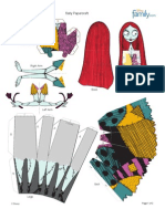 Nightmare Before Christmas Sally Papercraft Printable 1009