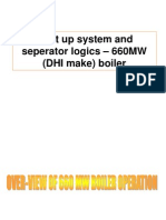 Start Up System and Seperator Logics - 660MW (DHI Make) Boiler