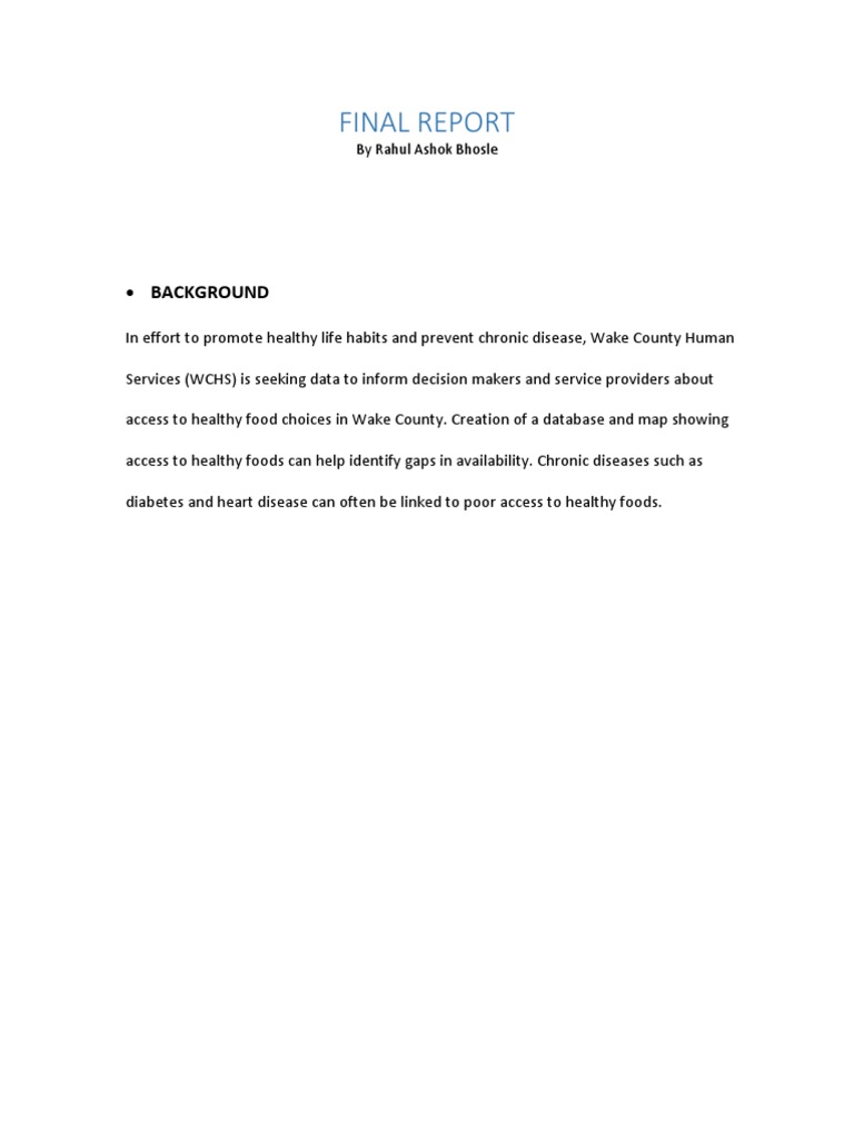Final Report | PDF | Postgre Sql | Databases