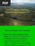 Aeroporto Da UsiMinas - Impactos