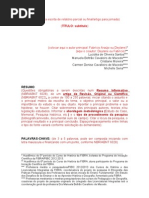 ROTEIRO PARA ESCRITA DE RELATÓRIO FINAL OU PARCIAL MODO ARTIGO NBR ABNT