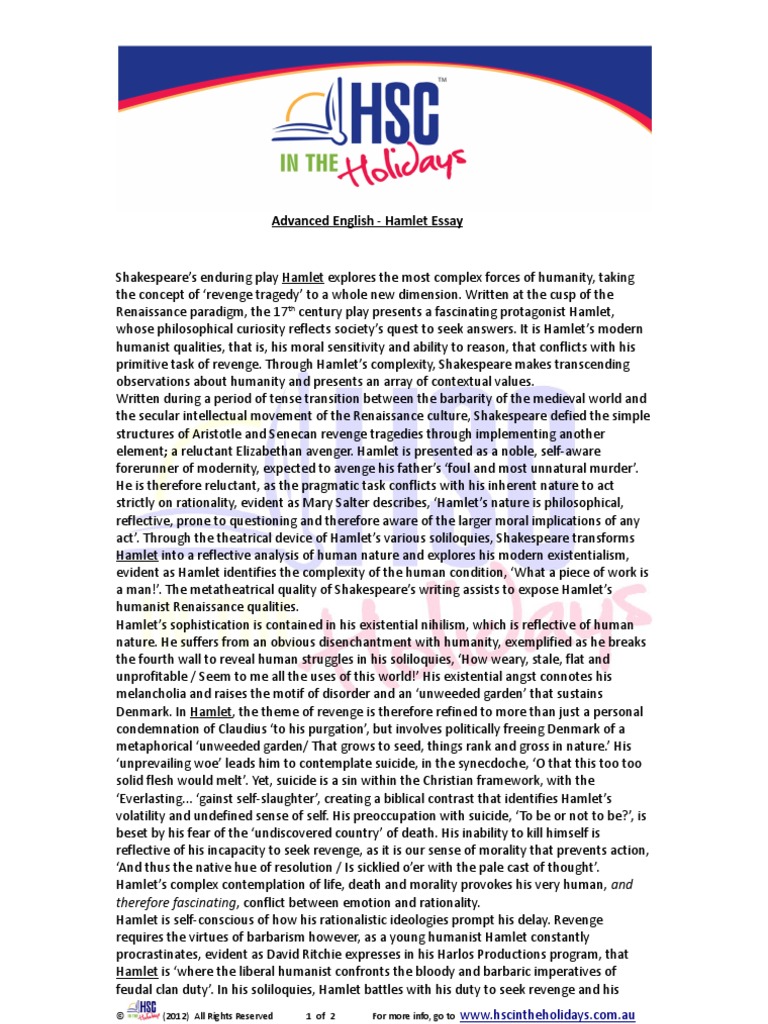 Hamlet transformation essay picture