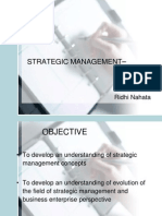 Strategic Management - : Ridhi Nahata
