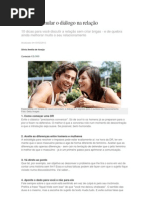 Como estimular o diálogo na relação