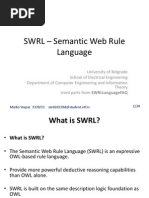 SWRL - Semantic Web Rule Language