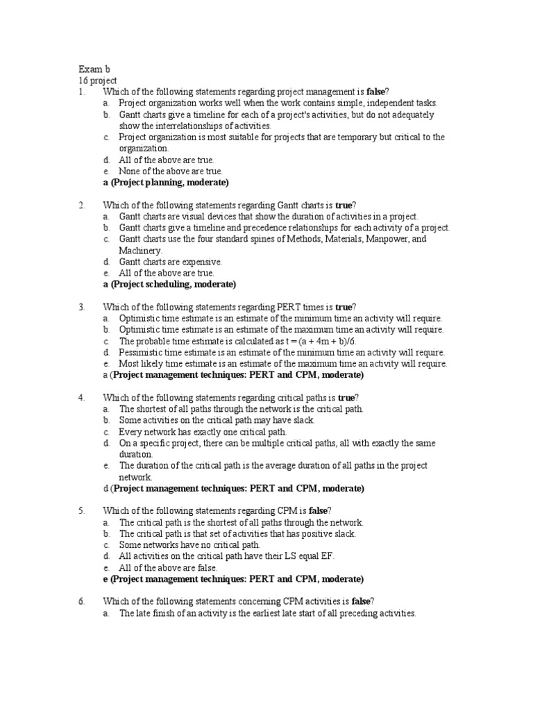 Project Management Exam Prep | PDF
