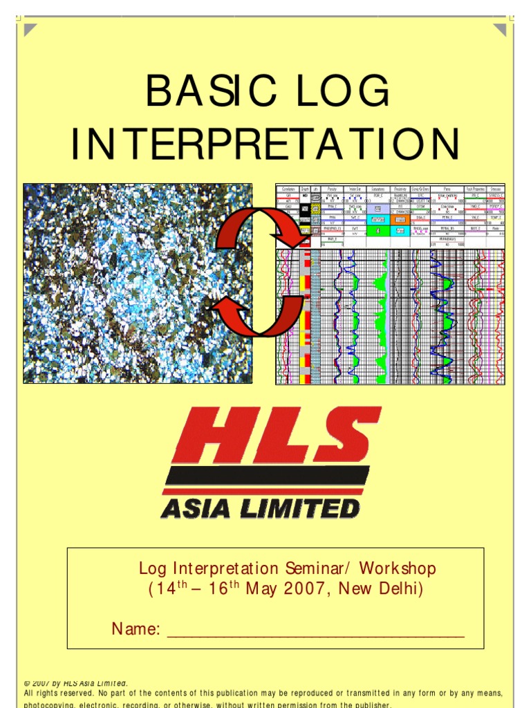 Basic Log Interpretation Hls | PDF | Porosity | Electrical Resistivity ...