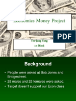 Economics Money Project: Yoo-Jung Yang 1st Block
