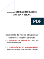 1. Pagamento das Obrigações