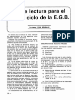 Test Lectura Primer Ciclo