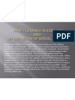 Definition of SocialStudies for EDEL453 WIKI