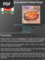 case study on amul pizza foray