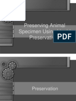 Preserving Animal Specimen Using Liquid Preservatives