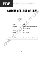 Public International Law & Human Rights