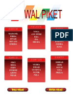 Membuat Jadwal Piket Dan Susunan Pengurus Kelas (Word)