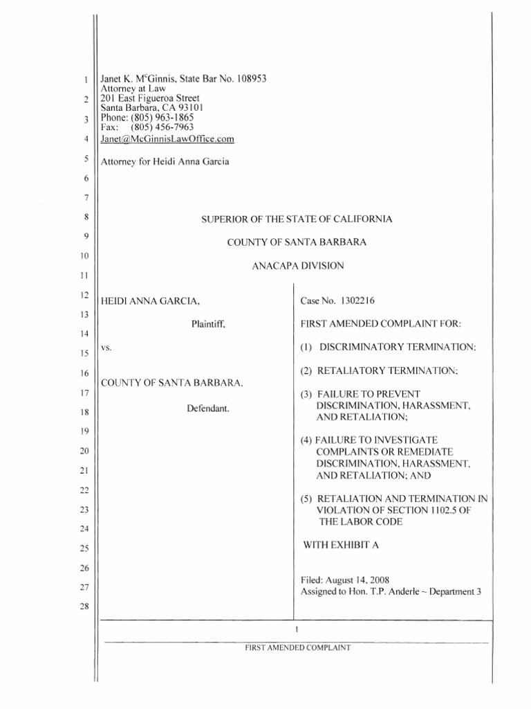 Plaintiffs first amended complaint case no 1302216 pdf damages