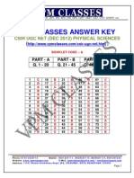 ANSWER KEY Dec 2012 PDF