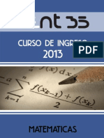 SIMELA Matematica Modulo 1 Ingreso2013