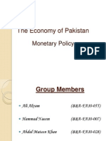 The Economy of Pakistan (Monetary Policy)