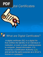 Digital Certificates