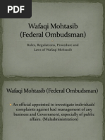 Wafaqi Mohtasib (Federal Ombudsman)