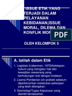 ISSUE ETIK DALAM PELAYANAN KEBIDANAN