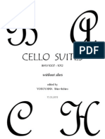 Bach 6 Cello Suites Without Slurs Yokoyama 2013