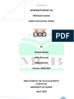 INTERNSHIP REPORT OF MCB BY WAQAS NIAZI 0313-968454