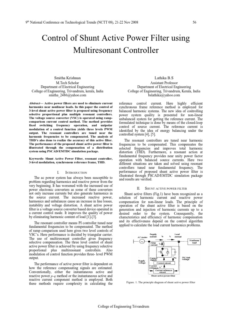 Shunt Active Power Filter | PDF