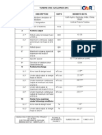 Technical Data Sheets - Turbine