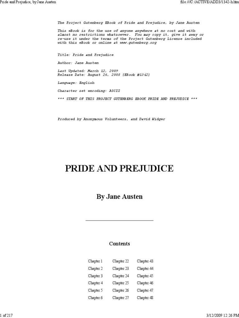 Pride and Prejudice by Jane Austen.pdf Pride And Prejudice Mr. Darcy Free 30day Trial