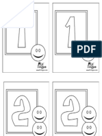 NUMBERS Coloring PDF