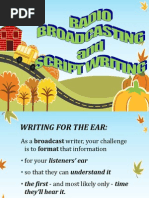 Download Presentation 2 Radio Broadcasting and Script Writing by Mis Dee SN139555963 doc pdf