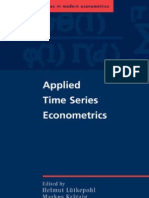 Lütkepohl & Krätzig 2004 Applied Time Series Econometrics