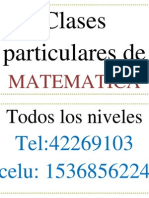 Clases Particulares de MATEMATICA