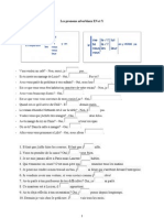 Les Pronoms Adverbiaux en Et Y