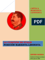 Hoxha - La Cuestión de Stalin. Posición Marxista-Leninista (1966)