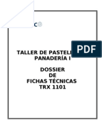 DOSSIER FICHAS TÉCNICAS TRX 1101  TALLER  PASTELERÍA Y PANADERÍA