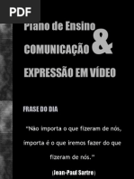 Aula 01- Plano de Ensino Comunicação e Expressão em Vídeo
