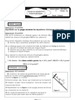 Equilibrer Sur La Page Annexe Les Équations Chimiques Indiquées.