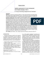 Mechanical Stability Assessment of Novel Orthodontic