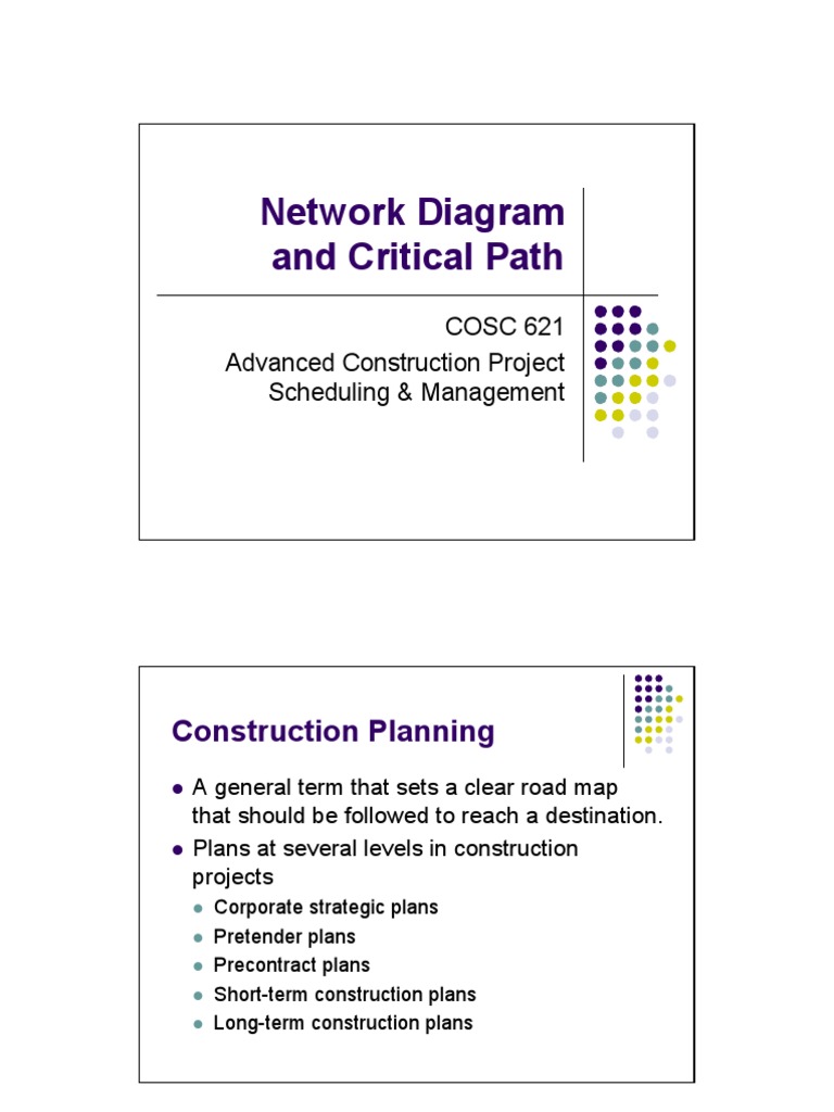 Network Diagram and Critical Path | PDF | Computers | Technology ...