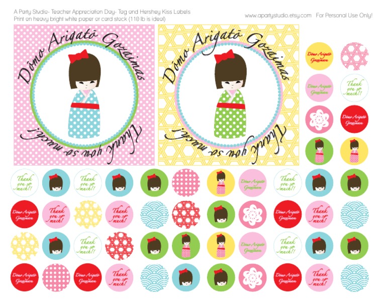 Free Printable Hershey Kiss Labels and Tag For Teacher Appreciation ...
