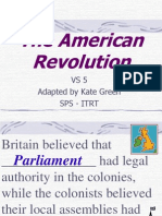 The American Revolution: VS5 Adapted by Kate Green Sps - Itrt