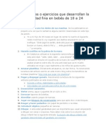 15 Actividades o Ejercicios Que Desarrollan La Psicomotricidad Fina en Bebés de 18 A 24 Meses