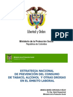 31391899 Estrategia Nacional de Prevencion Del Consumo de Sustancias Psicoactivas en El Ambito Laboral Contextualizacion y Avances