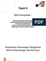 Penyediaan Rancangan Pengajaran Aktiviti Mendengar Dan Bertutur